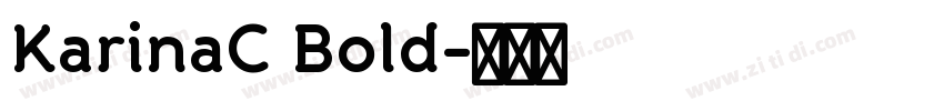 KarinaC Bold字体转换